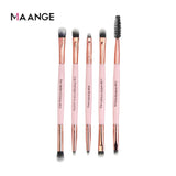 MAANGE Pincéis de Maquiagem Pro Pink Conjunto de Pincéis Pó Sombra Misturando Delineador Cílios Sobrancelha Maquiagem Beleza Pincéis Cosméticos