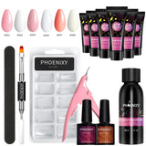 Kit de gel para unhas poli Cápsula de gel para unhas falsas Conjunto de esmaltes para unhas Conjunto de arte para unhas Conjunto de extensões de gel