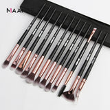 MAANGE Pincéis de Maquiagem Pro Pink Conjunto de Pincéis Pó Sombra Misturando Delineador Cílios Sobrancelha Maquiagem Beleza Pincéis Cosméticos