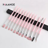 MAANGE Pincéis de Maquiagem Pro Pink Conjunto de Pincéis Pó Sombra Misturando Delineador Cílios Sobrancelha Maquiagem Beleza Pincéis Cosméticos