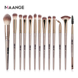 MAANGE Pincéis de Maquiagem Pro Pink Conjunto de Pincéis Pó Sombra Misturando Delineador Cílios Sobrancelha Maquiagem Beleza Pincéis Cosméticos