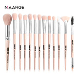 MAANGE Pincéis de Maquiagem Pro Pink Conjunto de Pincéis Pó Sombra Misturando Delineador Cílios Sobrancelha Maquiagem Beleza Pincéis Cosméticos