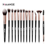 MAANGE Pincéis de Maquiagem Pro Pink Conjunto de Pincéis Pó Sombra Misturando Delineador Cílios Sobrancelha Maquiagem Beleza Pincéis Cosméticos