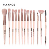 MAANGE Pincéis de Maquiagem Pro Pink Conjunto de Pincéis Pó Sombra Misturando Delineador Cílios Sobrancelha Maquiagem Beleza Pincéis Cosméticos