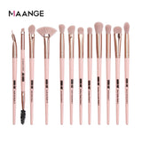 MAANGE Pincéis de Maquiagem Pro Pink Conjunto de Pincéis Pó Sombra Misturando Delineador Cílios Sobrancelha Maquiagem Beleza Pincéis Cosméticos