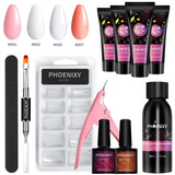 Kit de gel para unhas poli Cápsula de gel para unhas falsas Conjunto de esmaltes para unhas Conjunto de arte para unhas Conjunto de extensões de gel