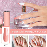 Kit de gel para unhas poli Cápsula de gel para unhas falsas Conjunto de esmaltes para unhas Conjunto de arte para unhas Conjunto de extensões de gel